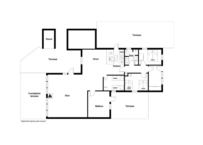 Fantastic In Sondervig With Outdoor Sauna, Outdoor Shower, And Wilderness Bath *