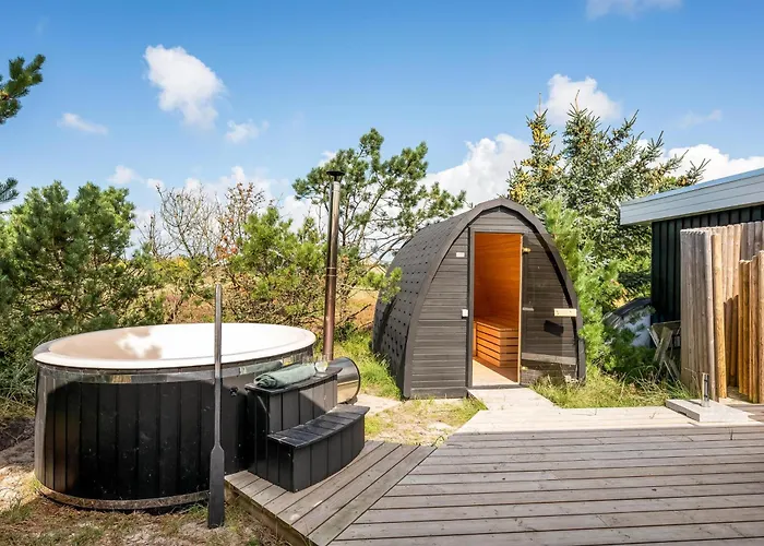 Fantastic In Sondervig With Outdoor Sauna, Outdoor Shower, And Wilderness Bath Holiday home