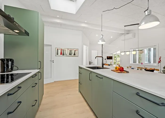 Fantastic In Sondervig With Outdoor Sauna, Outdoor Shower, And Wilderness Bath Holiday home